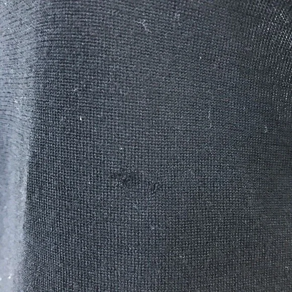 Theory Kobe Nouvella Black Lace Back Knit Wool Sweater Mini Dress Tunic S Goth - Picture 16 of 16